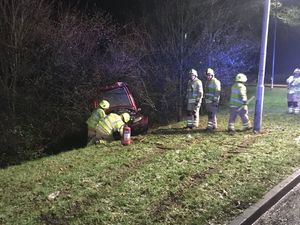 Supporting image for story: Man charged with drink-driving after car crashes into embankment