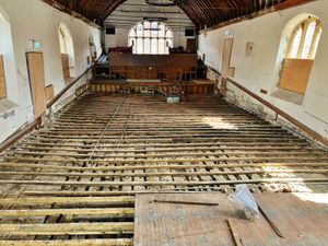 Supporting image for story: Theatre exposes historic timber floor dubbed ‘dry equivalent of the Mary Rose’