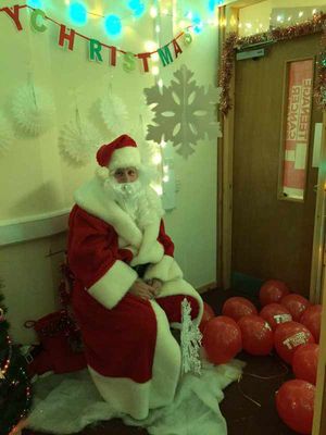 Father Christmas even paid a visit to Burntwood Library
