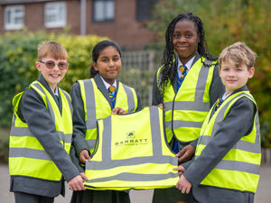 Supporting image for story: Staffordshire homebuilder donates road safety equipment for awareness week