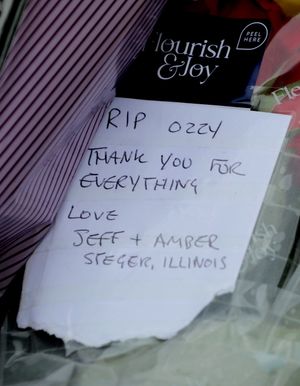 Fans at the Black Sabbath Bridge. Photo: Joseph Walshe/SWNS