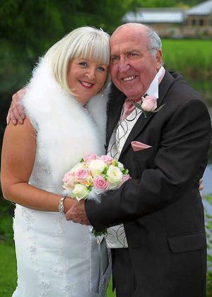 Jean and Bob on their wedding day