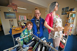 The new community hub offers warm food and drinks for those who need it most. Pictured left, Archie Lathe and Roo Clifford