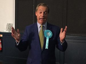 Supporting image for story: Farage laughs off claims he could back Johnson as prime minister