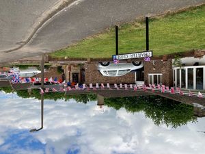 Ready for a street party at Charter Close, Norton Canes, Cannock. Photo: Nigel Newman