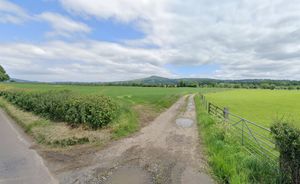 Access to the new site would be via single-lane track off the B4364. Photo: Google