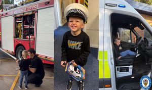 Freddie's day out with the Dibble