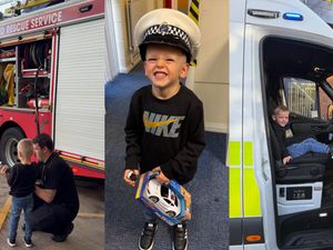 Supporting image for story: Dudley North Police Team give pint-sized crime fighter Freddie a day to remember