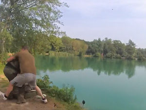 Supporting image for story: Watch: Father and son assault water bailiffs at Shropshire fishery after being asked for a rod licence