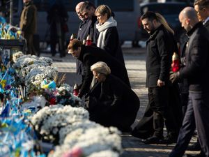 Supporting image for story: Foreign leaders visit Ukraine to show support on war’s third anniversary
