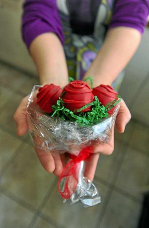 Beautiful flower chocolates prove popular