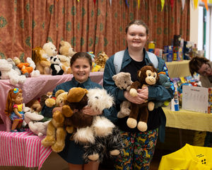 Chloe and Emily, both members of Romsley St Kenelm’s Scout Group, enjoyed exploring the event stalls.