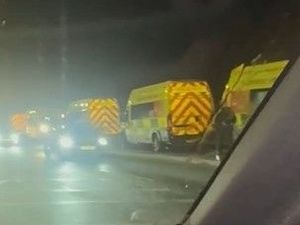 Supporting image for story: Watch: Ambulances 'stacked up' outside a West Midlands Hospital