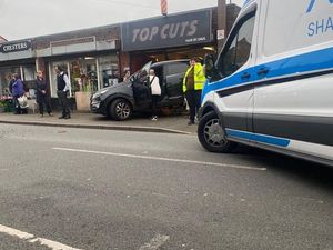 Supporting image for story: Woman in hospital after car crashes into barber's shop in Gornal