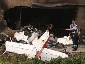 Supporting image for story: Two killed as small plane crashes into house in Germany