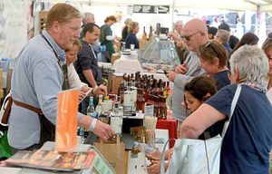 Stall holders were doing a roaring trade at the event