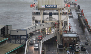 Queuing to get onto ships at Dover is a more regular site