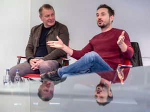 Jed Mercurio and Martin Compston