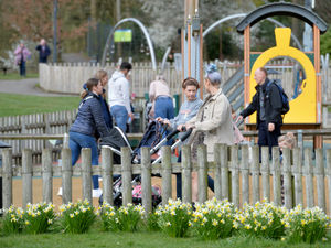 Supporting image for story: Friends reunited as rules ease and the sun shines