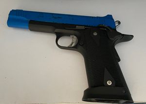 An adapted firearm was found at the scene. Photo: Tipton Police