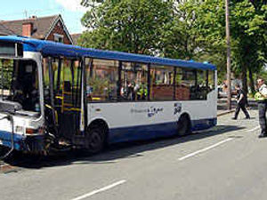 Supporting image for story: Passengers injured in bus crash