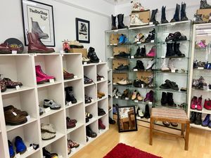 The Doc Shop at The Retro Station, on Worcester Road, Leominster. The Doc Shop sells new and pre loved Dr Martens.