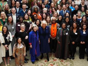 Camilla and Jude Kelly, the founder of Women of the World (PA)