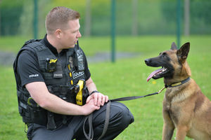 PC Craig Neeson with PD Kevin
