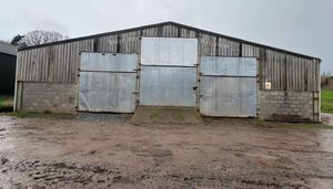 An agricultural building at a farm in Burford is to be turned into a shop. Picture: Halls Holdings