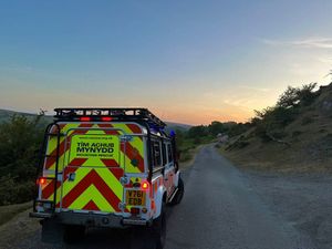 North East Wales Search and Rescue was called out to assist ambulance crews with the patient. Picture: NEWSAR