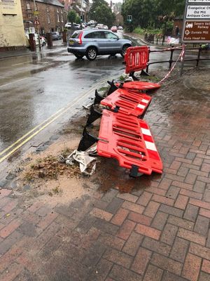 Residents raised their concern before contractors came to tidy the area. Photo: Geoffrey Hughes-Hubbold