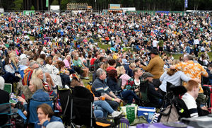 Sea of fans enjoying the show 