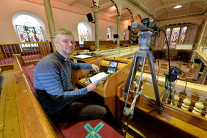 Rev Tim Carter at All Saints Church, Wellington