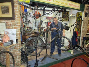 Supporting image for story: Cycle museum set up a new bike maintenance area 