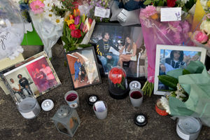 Tributes have been left in Walsall town centre after Bailey Atkinson was killed