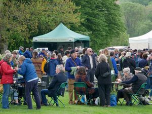Crowds enjoying the plant fair. Image: Andy Compton