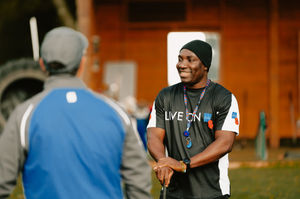 Golf pro Mark Shervill shares his skills with forces personnel