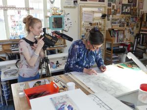 Supporting image for story: Phil Gillam: Shining a light on Shrewsbury stained glass artist