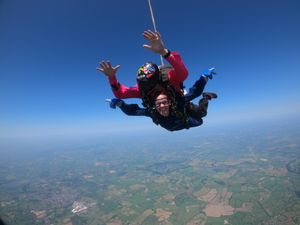 Supporting image for story: Emily takes the leap in tribute to her father and raises over £1,200 for MS Society UK