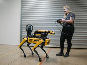 Supporting image for story: JLR’s new ‘Rover’ is a robotic dog employed to protect brand’s EV facility