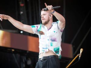 Supporting image for story: Imagine Dragons urge Reading fans to leave burdens at the door