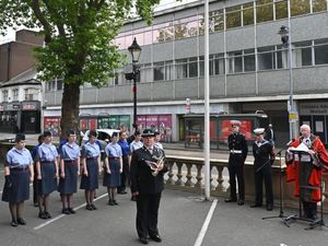 Supporting image for story: Mayor of Walsall honours the armed forces with a flag raising ceremony