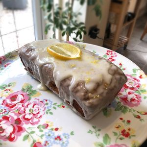Creations from Nicola Peake behind Chouxlicious in Bridgnorth