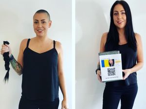 Supporting image for story: 'Hair grows back, but their trauma is everlasting': Mischa braves the shave for Ukraine