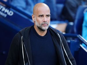 Pep Guardiola on the touchline