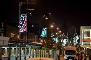 The festive illuminations in West Bromwich.