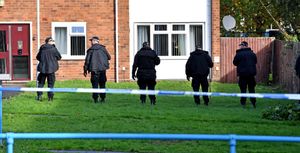Police and scene of crime officers at Lilleshall Crescent, Wolverhampton