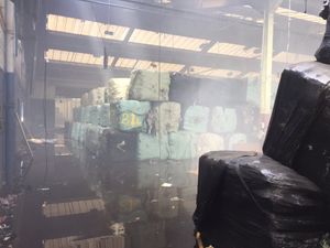 Inside the factory. Photo: Staffordshire Fire and Rescue Service