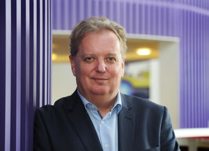 Peter Wilding during a visit at the University of Wolverhampton