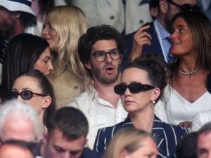 Supporting image for story: Andrew Garfield attends seventh day of Wimbledon Championships